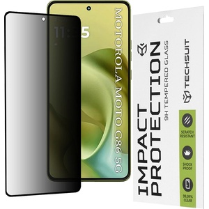 Techsuit Протектор за Motorola Moto G86 / Moto G86 Power - Techsuit - 111D Privacy Full Glue - Черен