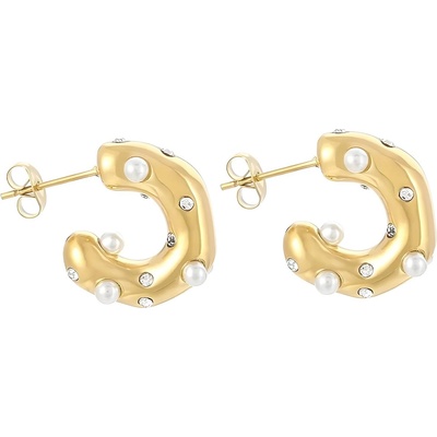 HARAHU Обеци ki-28729 - Златна / Тип2 kp28729 (ki-28729)