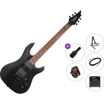 Cort KX100 Premium SET Black Metallic Електрическа китара