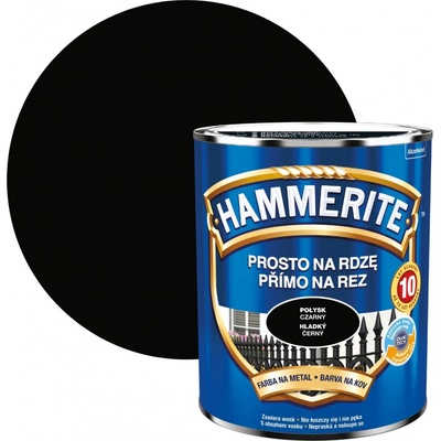 Hammerite přímo na rez, 0,70L, hladký černý