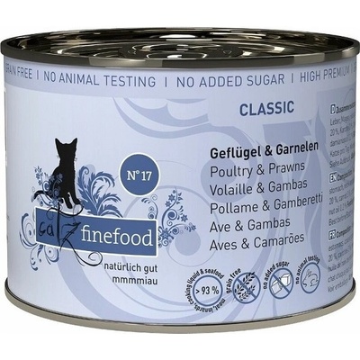 Catz finefood No.17 s hydinovým mäsom a garnáty 200 g