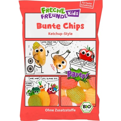 Freche Freunde Zeleninové chipsy s příchutí kečupu 50 g