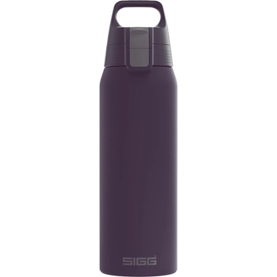 SIGG - Insulated drinking bottle - Thermos bottle Shield Therm One Nocturne carbonated drinks - Leak-proof - Dishwasher safe - BPA-free - 90% recycled stainless steel - Dark purple - 0.75L - 6021.30