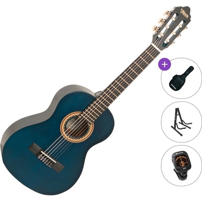 Valencia VC202 Standard SET Transparent Blue Класическа китара с размер 1/2
