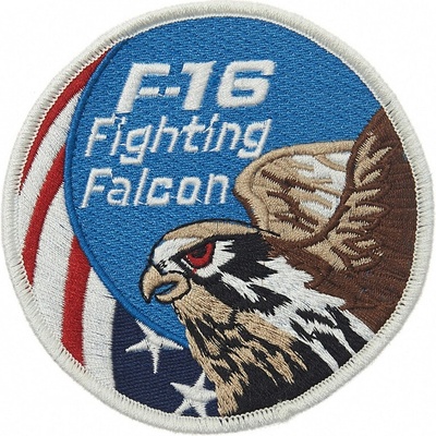 Nášivka textilní 101 Inc F-16 Fighting Falcon US - barevná