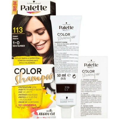 Schwarzkopf Palette Color Shampoo 113 čierna