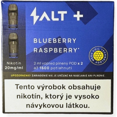 SALT Plus POD 20 mg BLUEBERRY RASPBERRY 2 ks