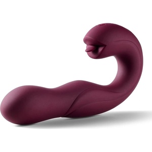 HoneyPlayBox Rotating Head G-spot Vibrator & Clit Licker Purple