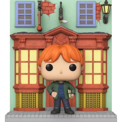 Funko Фигура Funko POP! Deluxe: Harry Potter - Ron Weasley with Quality Quidditch Supplies Store (Special Edition) #142