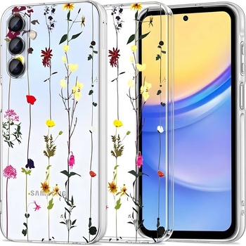 Tech-Protect Tech - Protect FlexAir калъф за Samsung Galaxy A55 5G - Многоцветни цветя KP36820 (36820)