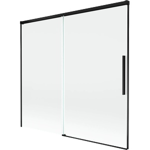 Mexen Rox Душ параван 2-крилен, плъзгащ се 170 x 150 cm, прозрачен, черен (8C9-170-001-70-00)