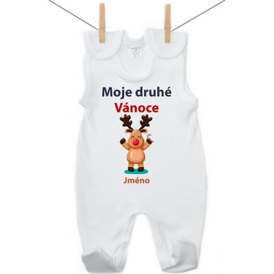 Boodyy Dupačky Moje druhé Vánoce se sobíkem a jménem dítěte