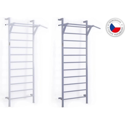 FITHAM Kovové žebřiny s hrazdou 240x80 biele