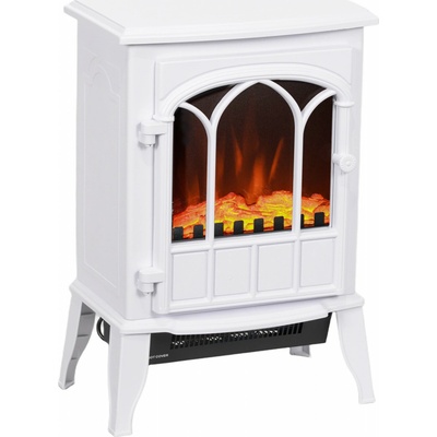 Homcom Elektrický volně stojící krb 39 x 23x 56,5 cm bílý