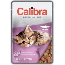 CALIBRA Cat Kitten kúsky s lososom v omáčke 100 g