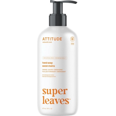 ATTITUDE Течен Сапун за Ръце Liquid Hand Soap, Orange Leaves, Super leaves, ATTITUDE