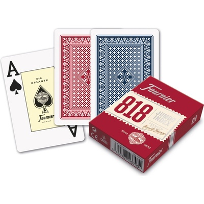 Fournier S.A. Fournier 818 Jumbo Index pokerové karty Modrá