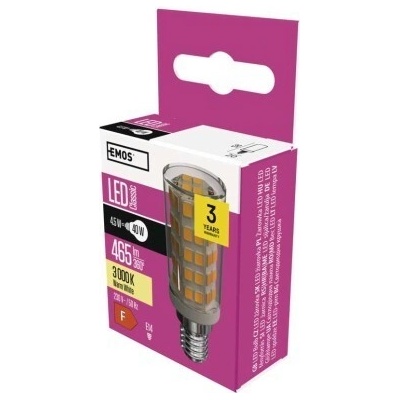 Emos LED žiarovka JC 4,5W E14 teplá biela