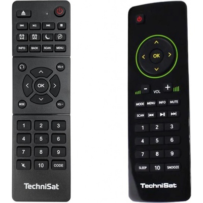 Diaľkový ovládač TechniSat DigitRadio 100 IR, 110 IR, 400, 450, 510, 520