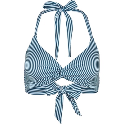 DEDICATED Дамско бикини горнище Dedicated Women's Bikini Top Gullholma Bikini top - Thin Stripe / Majolica Blue (150-5210-0512)