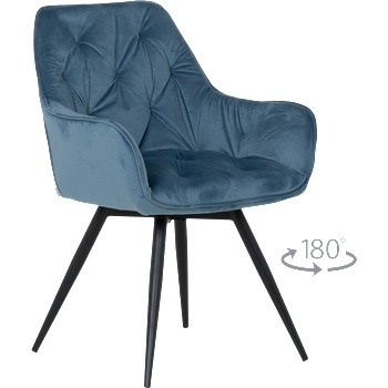 Carmen Трапезен стол latina premium - син