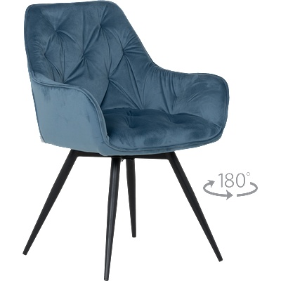 Carmen Трапезен стол latina premium - син