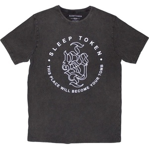 Sleep Token Tomb Text Ring Stone Wash Black L Риза (SLTKSTNW05MC03)
