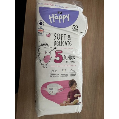 Bella Happy Soft & Delicate BigPack 5 - 11-18 kg 52 ks