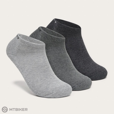 Oakley SHORT SOLID SOCKS ponožky 3 balenie dark grey HTHR