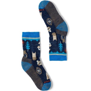 Smartwool Детски туристически чорапи Smartwool Kid's Hike Light Cushion Critter Cache Crew Socks Walking socks - Deep Navy - размер 33-36 (EU) (207-1997-0113)