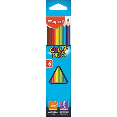 Maped Color Peps Star farebné ceruzky 6ks mix farieb