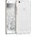kwmobile Прозрачен калъф с дизайн ориенталско цвете за Huawei P8 Lite - бял