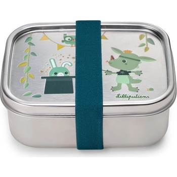 Lilliputiens - nerezový svačinový box - dráček Joe uni