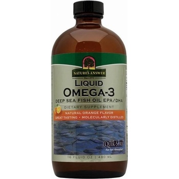 Nature´s answer Omega-3 Rybí Olej s příchutí Pomeranče 480 ml