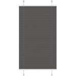 vidaXL Плисирана щора черна 70x100 cm Ширина на плата 69, 4 cm (4015120)