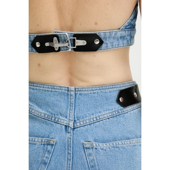 Nanushka Дънкова блуза Nanushka ARINA дамска в синьо с изчистен дизайн NW25RSTP09053 (NW25RSTP09053)