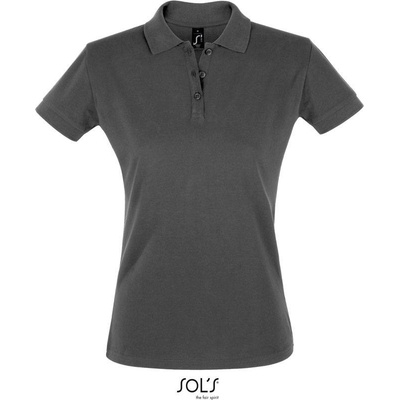 SOL'S Perfect Women Dámske polo sivá dark