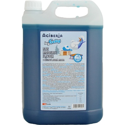Agiberia Icy Fruity modrá malina 5 l