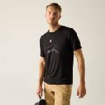 Regatta Тениска Regatta Men's Fingal Tee Short Sleeve Performance T-Shirt - Black