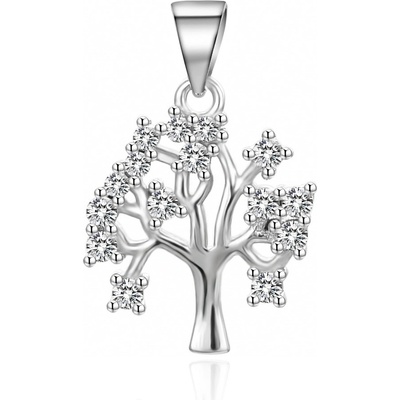 Agato stříbrný přívěsek se zirkony Strom života AGH768