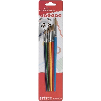 CONCORDE Sada štětců Color, 6 ks - 2, 4, 6, 8, 10, 12 kulatý – Zbozi.Blesk.cz