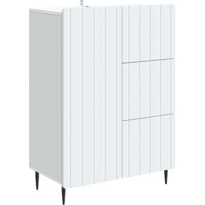 vidaXL Служебен шкаф Бяло 66 x 34, 5 x 91, 5 см Инженерна дървесина (894395)