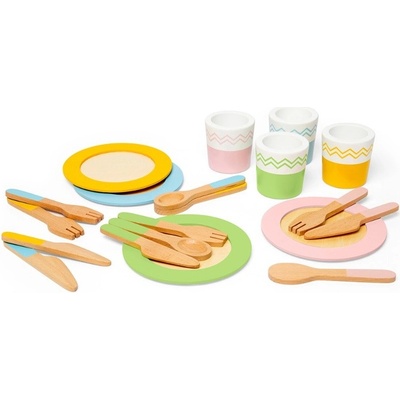 Bigjigs Toys Dřevěná servírovací sada