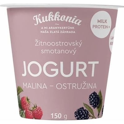 Kukkonia Žitnoostrovský smotanový jogurt malina-ostružina 150 g
