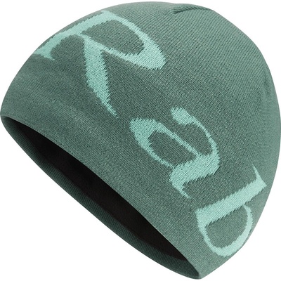 RAB Logo beanie green slate/glacier blue