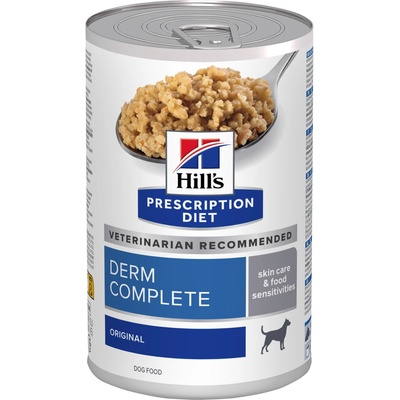 Hill's Prescription Diet Derm Complete Alergie a péče o kůži pro psy 12 x 370 g