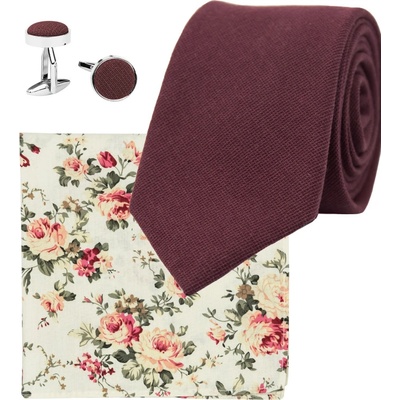 Bubibubi kravatová sada Burgundy