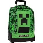 Panini Ученическа раница с колелца Panini Minecraft - Premium Creepers (74361)