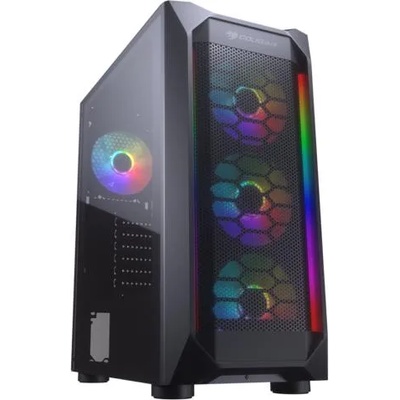 Кутия за компютър COUGAR MX410 Mesh-G RGB, Mid Tower, ATX, Tempered Glass (CG385VM700004)
