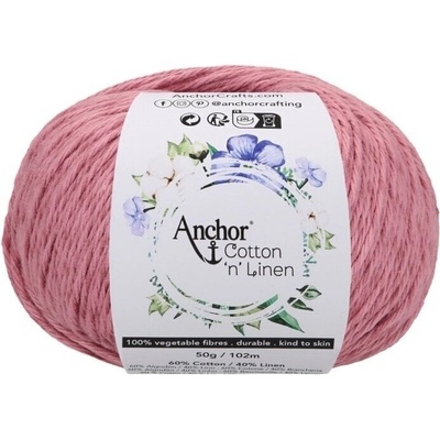 Anchor Cotton 'n' Linen 00018 Heather Плетене на една кука прежда (4680004-00018)